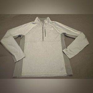 The North Face men’s gray 1/4 zip pullover. Size small